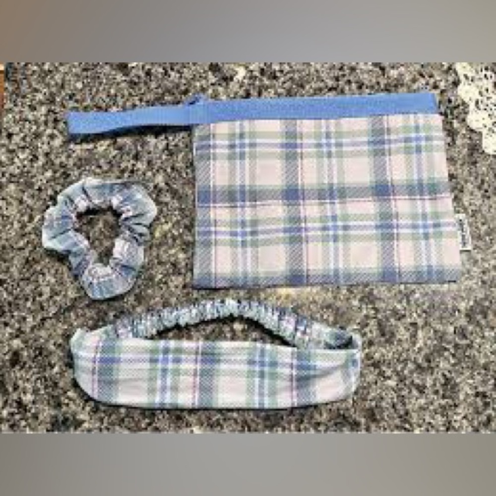 Norwex Plaid Trio - Wristlet, Headband and Scrunchie - Limited Edition